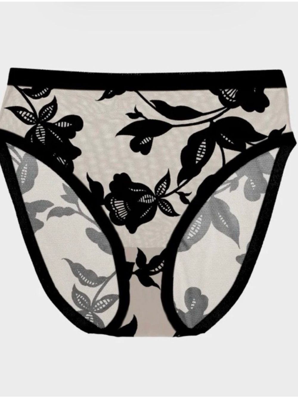 EBY Sheer High Cut, High wasted-Madam Noir-Medium-NWT